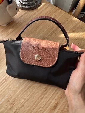 Longchamp le pliage mini 
Black